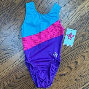 GK Kids Leotard - Blue, Pink, and Purple